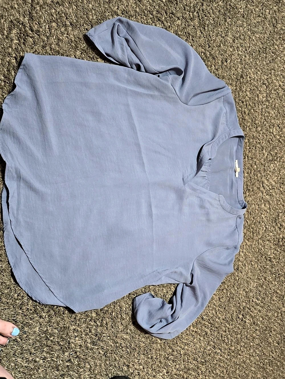 Maurices Blue Blouse Size Large Like New